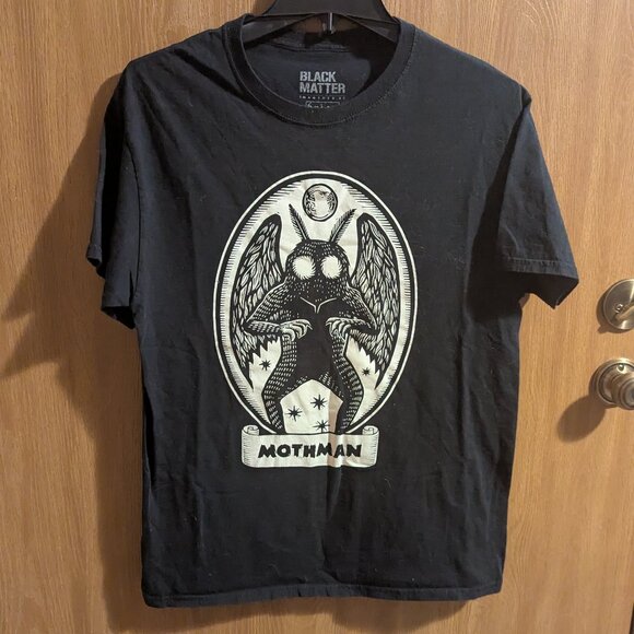 Black Matter Black Mothman Graphic Tee, M - Picture 1 of 5